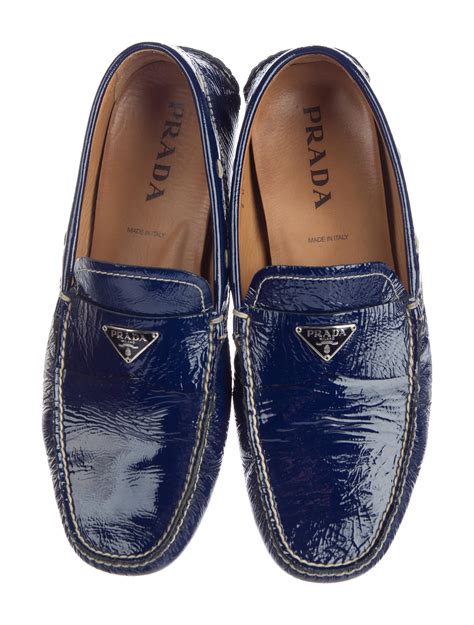 mens prada loafers patent leather|prada patent leather loafers women's.